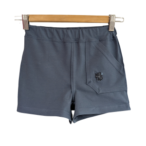 Short Jude - tissu jersey - bleu jean - taille 4 ans - en stock