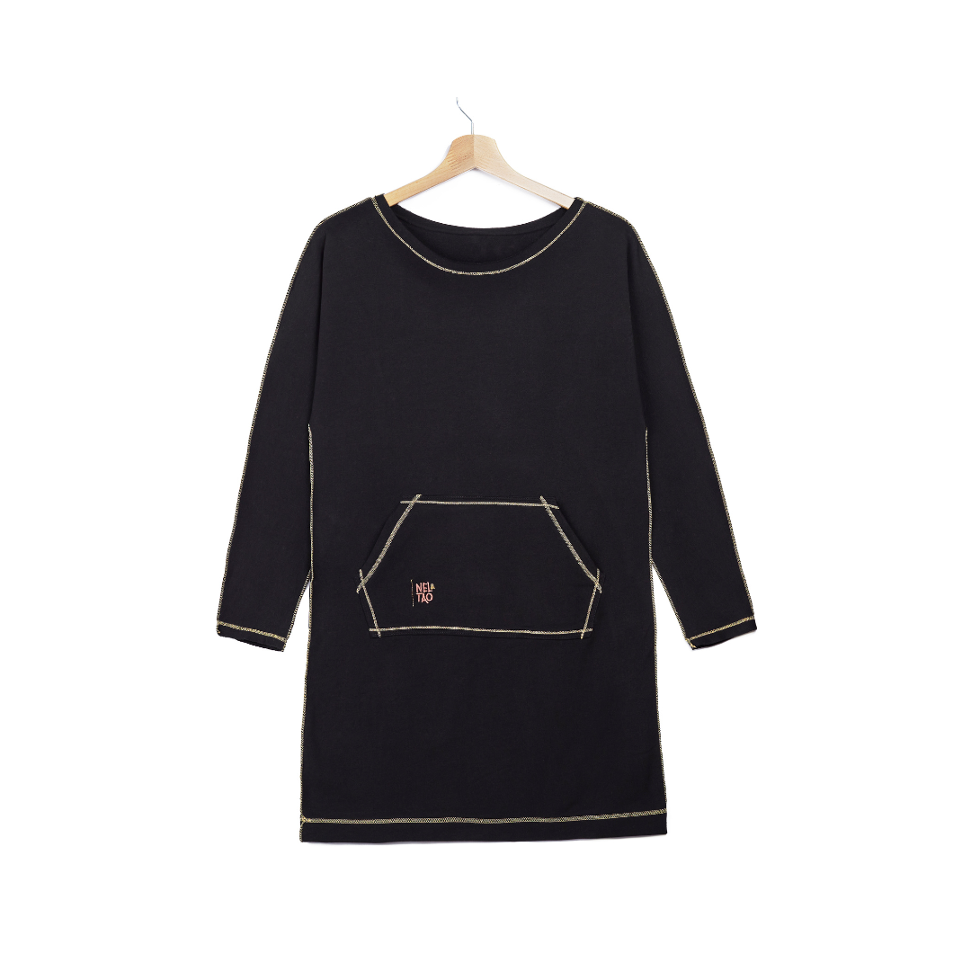 Robe D'hiver Miss Side-Car - Taille 44 - Noir, Beige Et Rouge Carreaux - Sans Manches - Occasion Excellent état